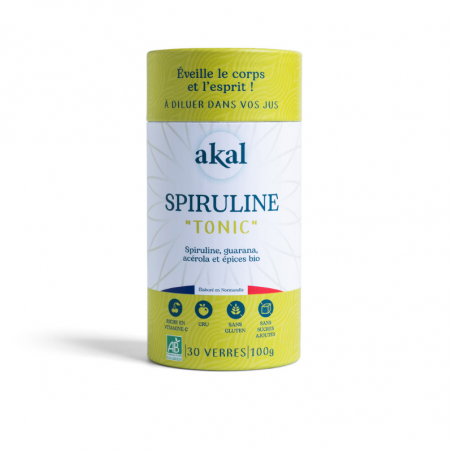 Spiruline Tonic 100 G Une Poudre Bio Vitalisante AKAL